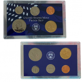 Набор монет США 2000 год в планшете
