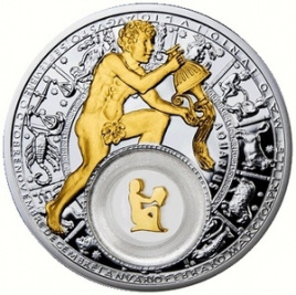 Знак зодиака Водолей, 20 рублей, Беларусь, 2013 год