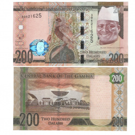 Гамбия 200 даласи 2015 год