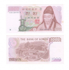 Южная Корея 1000 вон 1983 год (XF)