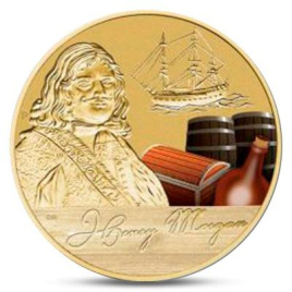 Пират Генри Морган (блистер) - Тувалу, 1 доллар, 2011 год