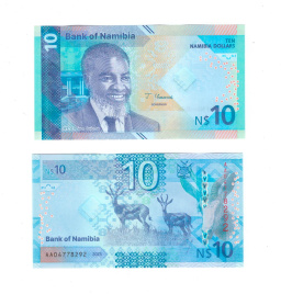 Намибия 10 долларов 2025 год