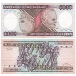 Бразилия 5 000 крузейро 1981-1985