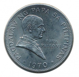 Папа Павел VI  - Филиппины, 1 песо, 1970 год