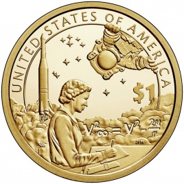 Космические достижения - 1 доллар из серии Сакагавея (Индианка) США