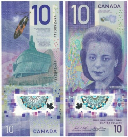 Канада 10 долларов 2018 год (полимер)