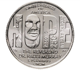 Паули Мюррей, серия Женщины Америки - 25 центов, 2024 год, США