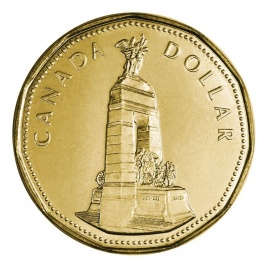 Национальный военный мемориал Канады - 1 доллар 1994 год, Канада