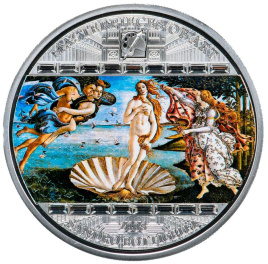 Рождение Венеры (Сандро Боттичелли), Шедевры искусства - о.Кука, 3oz, 2008