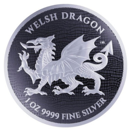 Валлийский дракон - о.Ниуэ, 2 доллара, 2022 год
