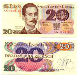 Польша 20 злотых 1982 год