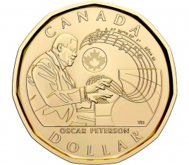 Пианист Оскар Петерсон - Канада, 1 доллар, 2022 год