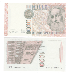 Италия 1000 лир 1982 год