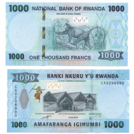Руанда 1000 франков 2019 год