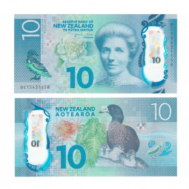Новая Зеландия 10 долларов 2015 год (полимер)