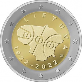 2 евро Литва 2022 - Баскетбол
