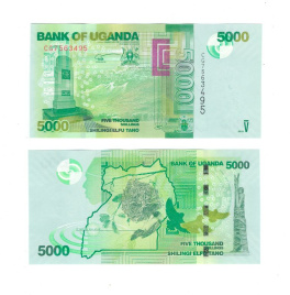 Уганда 5000 шиллингов 2010-2021 гг