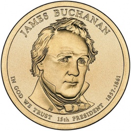№15 Джеймс Бьюкенен 1 доллар США 2010 год