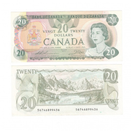 Канада 20 долларов 1979 год (состояние aUNC)