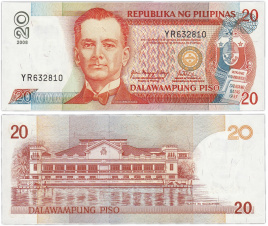 Филиппины 20 песо 2009 год