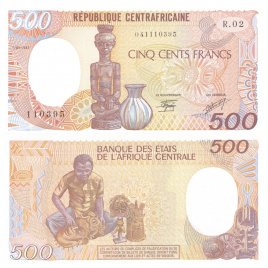 Центрально-африканская Республика 500 франков 1987 год