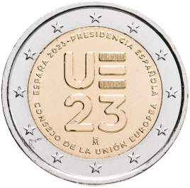 2 евро Испания 2023 - Председательство в Совете ЕС