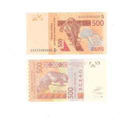 Западная Африка (Мали) 500 франков 2012 (2023) года