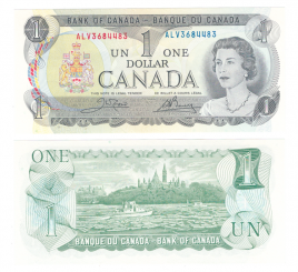 Канада 1 доллар 1973 год