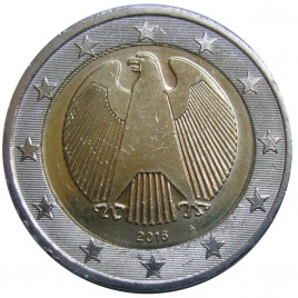 Орел - 2 евро, Германия, 2016 год
