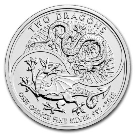 Два дракона - Англия, 2 фунта, 2018