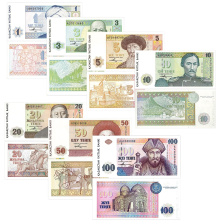 Набор банкнот тенге 1993 года - 7 штук (UNC)