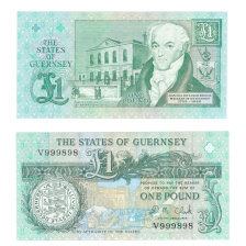 Гернси 1 фунт 1991 год