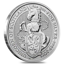 Звери Королевы "Единорог Шотландии" - Англия, 5 фунтов, 2018 год, 2oz