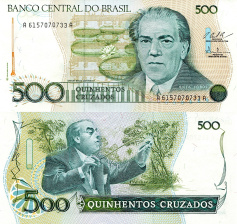 Бразилия 500 крузадо 1987 год