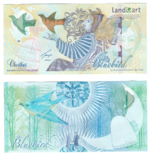 Тестовая банкнота - Bluebird (Блуберд) (разновидность - птица)