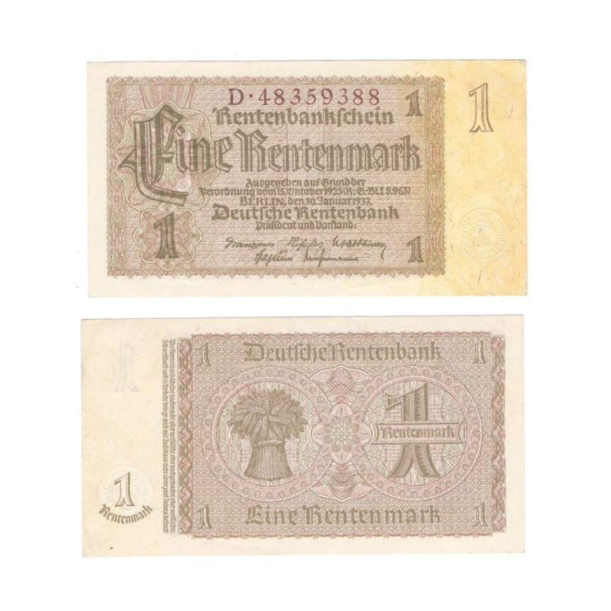 Германия 1 марка 1937 год (aUNC) фото 1