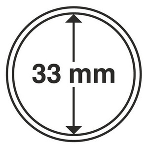 Капсула для монет диаметром 33 мм - Leuchtturm фото 1