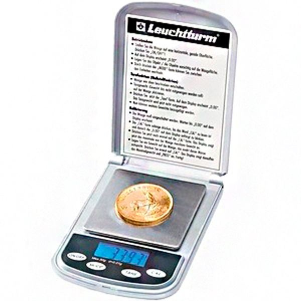 Весы для взвешивания монет от 0,01 до 50 грамм для монет - Leuchtturm фото 1