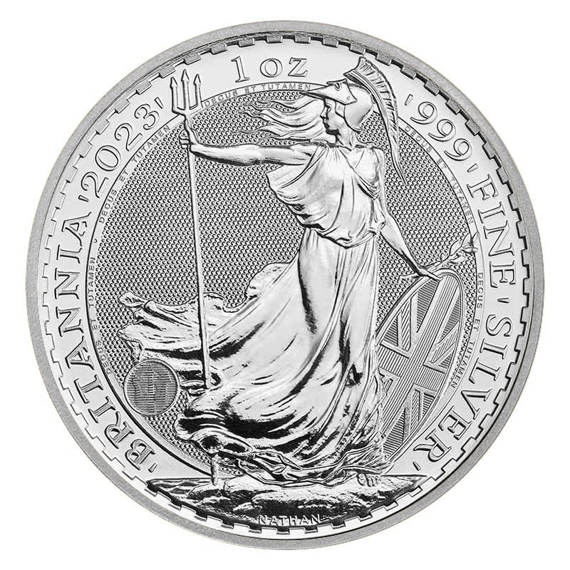 Британия (портрет Карла III) - Англия, 2 фунта, 2023 год фото 1