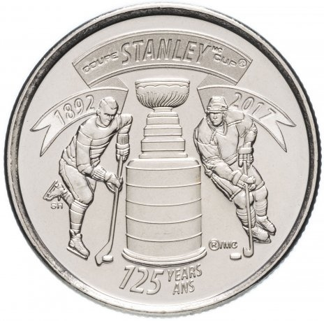 Кубок Стенли (125-я годовщина) - 25 центов 2017 год, Канада фото 1