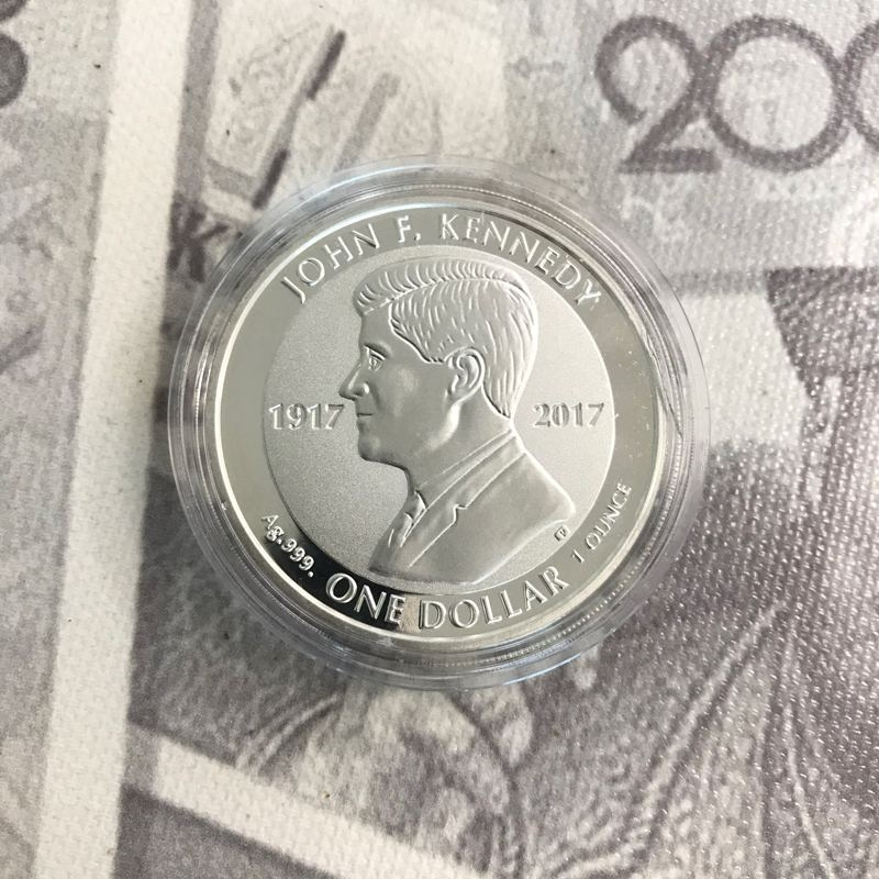 Джон Кеннеди, 1 доллар, Британские Виргинские острова, 2017 год фото 4