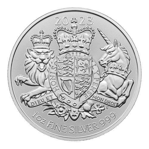 Королевский герб Англии - 2023 год, 2 фунта фото 1