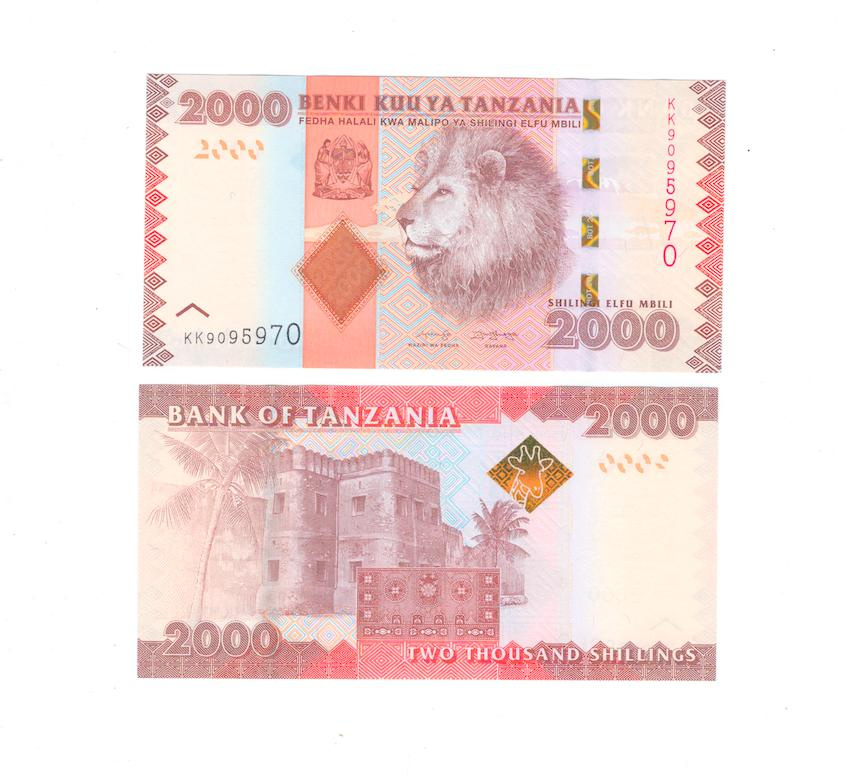Танзания 2000 шиллингов 2010-2020 гг фото 1