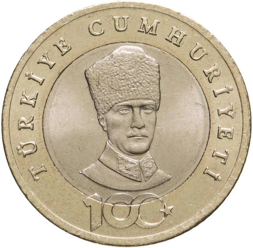 100 лет Республике - Турция, 5 лир, 2023 год фото 1