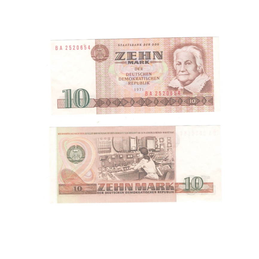 ГДР 10 марок 1971 год фото 1