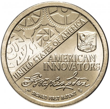 Американские инновации "Первый патент" - 1 доллар, 2018 год, США фото 1