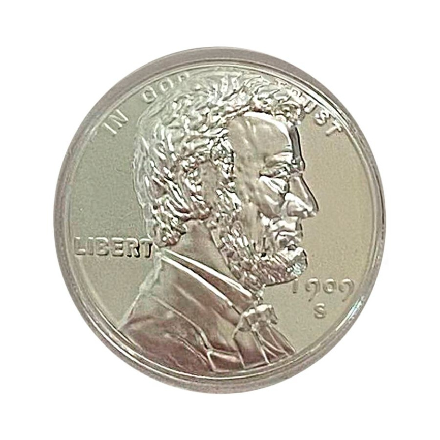 Раунд США Абраам Линкольн, выпуклая - серебро 1 унция фото 1