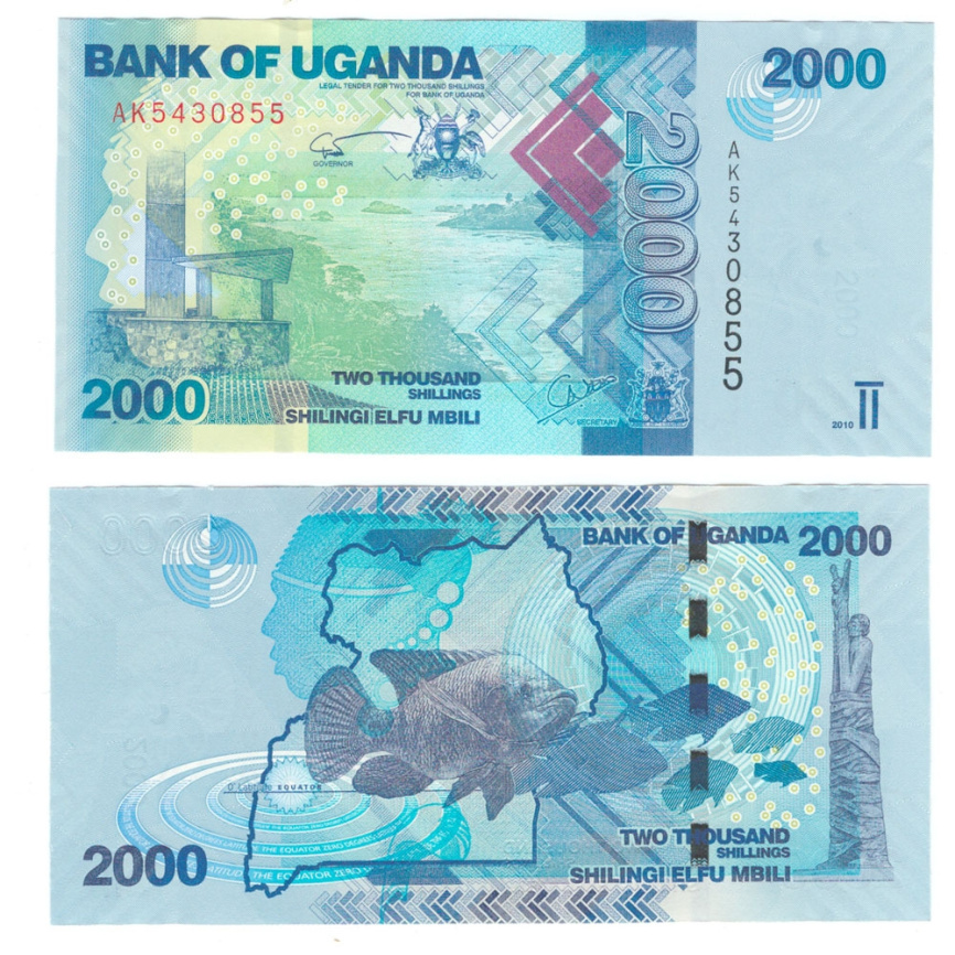 Уганда 2000 шиллингов 2010 год фото 1