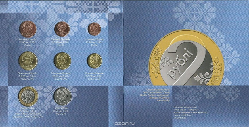 Юбилейный комплект монет серии "Мая краіна - Беларусь" 2016 год (в буклете) фото 5