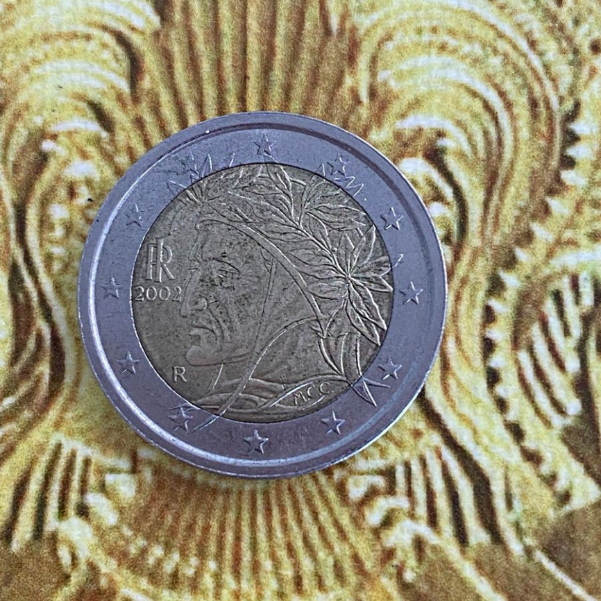 2 евро Италия 2002 - Регулярный выпуск 2002-2007 гг (из обращения) фото 3